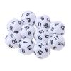 10Pcs 16 Sided D16 Acrylic Dices Table Game Accessory Toys for Education Or School Supplies (Color : White) view 1