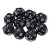 10Pcs 16 Sided D16 Acrylic Dices Table Game Accessory Toys for Education Or School Supplies (Color : Black) view 1