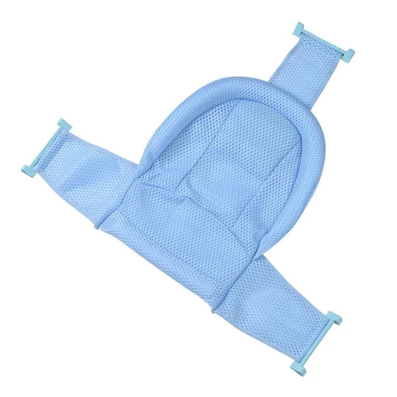 0-18 Months Newborn Bathtub Mat Adjustable Shower Mesh Seat Support Net All-Round Fixed Tub Cushion Seat Baby Bath Pillow