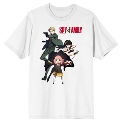 Spy X Family Loid Anya & Yor Men's White T-shirt-3XL