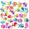30 Packs Shark Turtle Dolphin Fish Octopus Mermaid Whale Mini Ocean Assorted fidgets Bubble Toys for Kids Children Classroom Students Gifts from Teacher,Birthday Party Favors view 1
