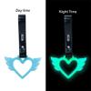 Auto Car Accessory 2Pcs ANGEL WING Heart Glow In Dark Blue TSURIKAWA Ring Subway Train Bus Handle Style_8888 view 4