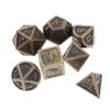 HXSCOO 7Pcs Polyhedral Dice Polyhedral Game Dices Set for D20 D12 D10 D8 D6 D4 Table Board Game (Color : Dark Khaki) view 2