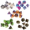 HXSCOO 7Pcs Polyhedral Dice Polyhedral Game Dices Set for D20 D12 D10 D8 D6 D4 Table Board Game (Color : Dark Khaki) view 3