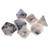 HXSCOO 7Pcs Polyhedral Dice Polyhedral Game Dices Set for D20 D12 D10 D8 D6 D4 Table Board Game (Color : Dark Khaki) view 4