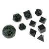 HXSCOO 10 Pieces Acrylic Polyhedral Dice for Dice Casino Party Game (Color : Green) view 1