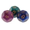 HXSCOO 3pcs Astrological D12 Dices Fortune Telling Divination Tools 12 Sided Polyhedral Dice Toy view 3