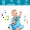 LKNUIYIE Kids Realistic TV Remote Control with Soft Light and Sound, Early Educational Learning Remote Toy with 3 Different Language, Musical Remote Toy for 6 Months+ Toddlers Boys or Girls view 2