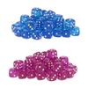 HXSCOO 100pcs New Square 12mm Six Sided D6 Opaque Standard Game Dice 12mm Blue & Purple view 4