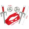 Aexfuma Turtle Shell for Kids Cosplay Halloween Cartoon Ninja Costume Party, Super Hero Cosplay Costume (Red) view 2
