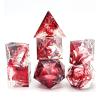 HXSCOO 7Pcs Resin Polyhedral Dice D4 D6 D8 D10 D12 D20 Play Entertainment Toys Party Game Table Game for Role Playing Game Party Bar (Color : Style H) view 1