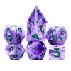 HXSCOO 7Pcs Resin Polyhedral Dice D4 D6 D8 D10 D12 D20 Play Entertainment Toys Party Game Table Game for Role Playing Game Party Bar (Color : Style H) view 4