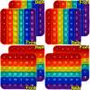 Alphabet Pop Fidget Toy Letters ABC Numbers Learning and Educational Toys Square Sensory Toys Popper Games Gifts for Kids ADHD Autism 4 Packs Double Side(2 Alphabet Numbers and 2 Uppercase Lowercase) view 1