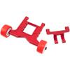 ShareGoo Wheelie Bar Set Front Stand Up Wheel Upgrades Part Compatible with 1/10 Arrma Granite & Big Rock 4x4 3S BLX Mega550,Kraton & Outcast 4x4 4S BLX RC Car (Red) view 2