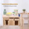 Dollhouse Cabinet, Miniature 1:12 Scale Dollhouse Furniture Living Room for Desk Wood view 2