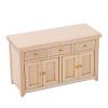Dollhouse Cabinet, Miniature 1:12 Scale Dollhouse Furniture Living Room for Desk Wood view 4