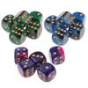 HXSCOO 15Pcs New Bright Colors 6 Sided Dice Round Corner Pearl Dices 16mm Playing Table Game Casino Entertainment Supplies view 1