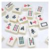 VSOLS Portable Carving Travel Mahjong 2CM Premium Mahjong Set 144 for Family Party Table Game (Color : Yellow) view 3