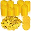 Hanaive 800 Pcs Plastic Pirate Coins Gold Treasure Spanish Doubloon Fake St. Patricks Toy Coin for Kids Board Games Pirate Party Cosplay Teachers Classroom Reward (Gold, Classic) view 1