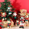 24 Pcs 4.72 Inch Christmas Mini Bear Stuffed Animal Christmas Tree Decorations Mini Plush Toy Santa Reindeer Bear Snowman Ornaments Stuffed Animal for Home Xmas Tree Party Hanging Decorations view 2