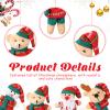 24 Pcs 4.72 Inch Christmas Mini Bear Stuffed Animal Christmas Tree Decorations Mini Plush Toy Santa Reindeer Bear Snowman Ornaments Stuffed Animal for Home Xmas Tree Party Hanging Decorations view 4