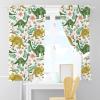 ANHOPE Dinosaur Curtains - Kids Boys Cute Dino Tropical Leaves Flowers Animals Print Pattern Waterproof Grommet Window Drapes for Children Toddler Nursery Baby Bedroom Playroom 2 Panels W42 x L63 view 3