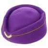 Ipetboom Flight Attendant Costume Flight Attendant Hat, 1 Pc Beret Hat Air Hostess Felt Stewardess Cap for Halloween Cosplay Costume Accessories view 1