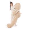 Poutmac 55 inch Giant Teddy Bear Stuffed Animal Brown Big Plush Teddy Bear Valentine's Gift for Girlfriend Soft Stuffed Bear Animals for Christmas,Birthday,Mother's Day view 4