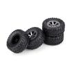 RC Crawler Truck er Rubber Tires and Edge, 4 Pcs 1 : 16 Crawler Tires Rubber Tyres RC Accessory Remote Control Militaty Car Part, Compatible with 1/16 Crawler, 4 Pcs 1 : 16 Crawler Tires Rubbe view 1