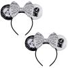 FANYITY Mouse Costume Ears,2 Pcs Mouse Ears Headbands for Girls & Women Party,Size Free (Skull 2) view 1