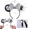 FANYITY Mouse Costume Ears,2 Pcs Mouse Ears Headbands for Girls & Women Party,Size Free (Skull 2) view 2