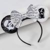 FANYITY Mouse Costume Ears,2 Pcs Mouse Ears Headbands for Girls & Women Party,Size Free (Skull 2) view 4