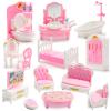 20 Pcs Mini Bathroom Set 1:12 Mini Living Room Set Miniature Accessories Miniature Furniture Accessories Model for Mini Dreamhouse view 1
