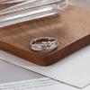 PABBEU Anxiety Ring for Women 925 Sterling Silver Fidget Ring With Cubic Zircon Adjustable Stress Spinner Anxiety Ring for Women view 4