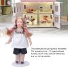Dollhouse Girl Doll, 1/12 Scale Ceramic and Cloth Miniature Porcelain Girl Dollhouse with T Shirt Shorts view 4