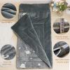 Grey Kids Sleeping Bags for Boys Girls Glow in The Dark Stars Space Slumber Bag Super Soft Nap Mat for Daycare Sleepovers | with Zipper Pillow Pocket and Carrying Bag view 2
