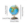 RHXWFDG Globe 20cm with Lights World Globes Standard Geographic Globes for Students Adult Children Learning World Globe with Stand Home Decor view 2