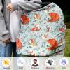 Baby Car Seat Cover, Multi-use Nursing Cover for Breastfeeding, Stretchy Stroller Cover Boys Girls, Stretchy Carseat Canopy, Soft Breathable, Woodland Animal Bear view 3