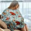Baby Car Seat Cover, Multi-use Nursing Cover for Breastfeeding, Stretchy Stroller Cover Boys Girls, Stretchy Carseat Canopy, Soft Breathable, Woodland Animal Bear view 4