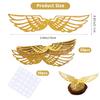 50PCS Wizard Party Chocolate Decoration Wings Chocolate Decoration, Wings Wafer Cupcake Toppers with 50pcs Glue Point, Wafer Cupcake Toppers for Anniversary Birthday Wedding view 2