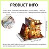 TOPBSFARNY 3D Wooden Book Stand Puzzle DIY Dollhouse Wood Bookends Book Nook Model Building Kit with LED Light for Teens and Adults to Build-Creativity Gift for Birthdays Christmas Halloween (Music) view 4