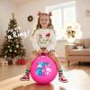 ZOOJOY Hopper Ball, Pink Bouncy Balls for Kids, 18 Inch Sit on Jumping Toys with Handle for Girls Gift Aged 3-8, Inflatable Unicorn Bounce Hopper Balls Toy with Pump view 3