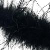 Girls Slap Bracelet, Plush Feather Patting Hair Supplies Wristband Buckle for Women Wrist Decoration Children Party Kids, Black view 3