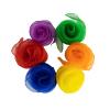 TopTie 120PCS Juggling Dancing Scarves, Square Rhythm Movement Scarf for Music Class Clown 24x24 Inch view 2