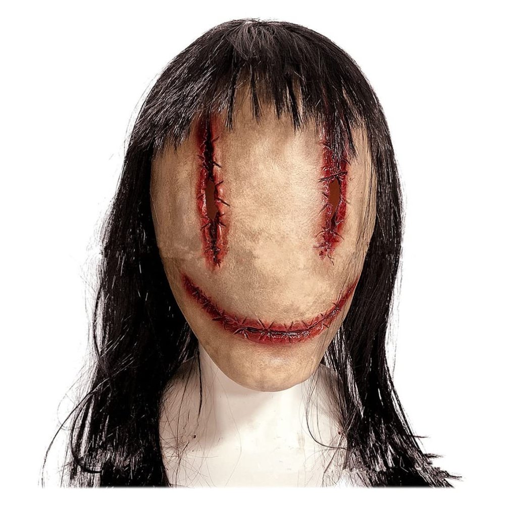 TOYANDONA Horror Devil Masks Creepy Halloween - Horror Smiling Demons Scary Full Head Movie Halloween Cosplay Props Laughing Masks