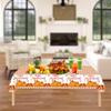 3PCS Thanksgiving Tablecloth Fall Tablecloth Rectangle Disposable Plastic Tablecloths Autumn Maple Leaves Pumpkin Table Cover for Thanksgiving Fall Harvest Party Holiday Dining Home Decor (54X108inch) view 4
