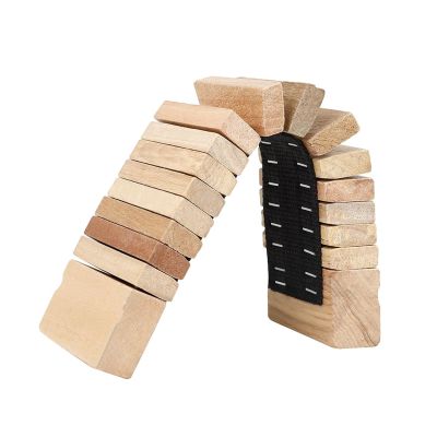 Almencla Wooden Castanets Clapper Shaker, Clatter Percussion Instrument Musical Instruments Early Learning Education Toy for Preschool Kids Beginner, Wood Color