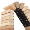 Almencla Wooden Castanets Clapper Shaker, Clatter Percussion Instrument Musical Instruments Early Learning Education Toy for Preschool Kids Beginner, Wood Color view 2