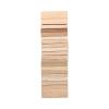 Almencla Wooden Castanets Clapper Shaker, Clatter Percussion Instrument Musical Instruments Early Learning Education Toy for Preschool Kids Beginner, Wood Color view 4