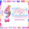 LaVenty 35 PCS On Cloud 9 Birthday Decoration for Girls - On Cloud 9 Backdrop, 32 inch Number 9 Balloon view 2